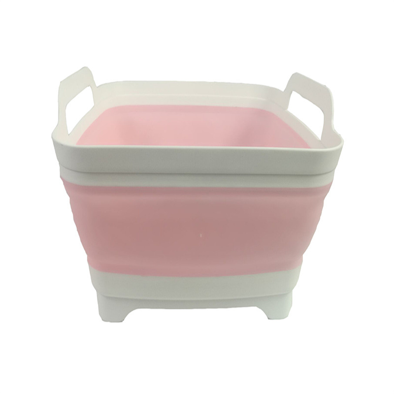 Folding Sink Silicone Dish Bathtub Collapsible With Drain Plug Carry Handles - Image 10